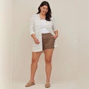 Torrid Multi Stripe Dolman Cardi